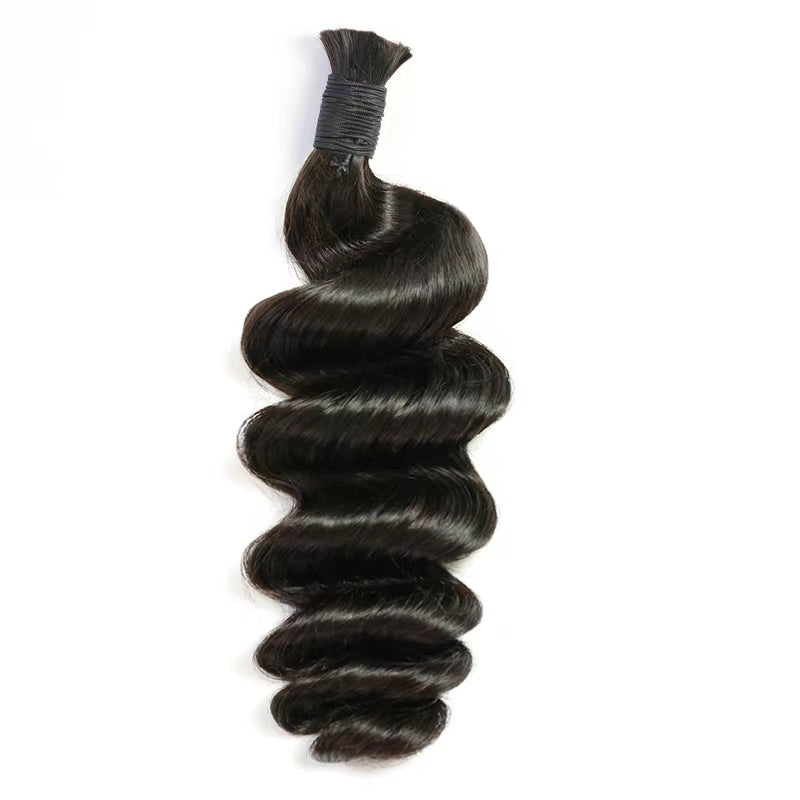 Top virgin bulk hair bohu hair natural color