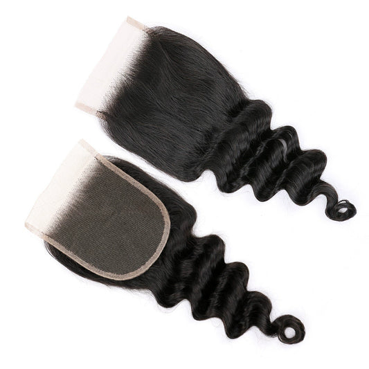 virgin hair HD 4×4 loose deep wave closure