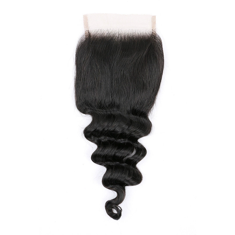 virgin hair HD 4×4 loose deep wave closure