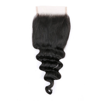 virgin hair HD 4×4 loose deep wave closure