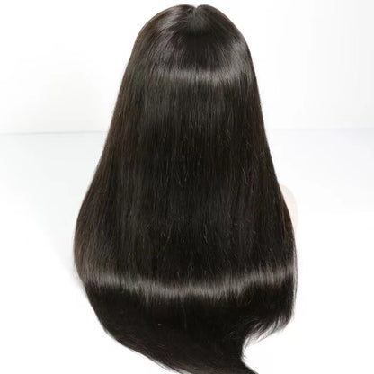 Raw hair Straight Closure Frontal Wig 200% density