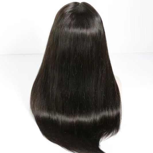 Raw hair Straight Closure Frontal Wig 200% density
