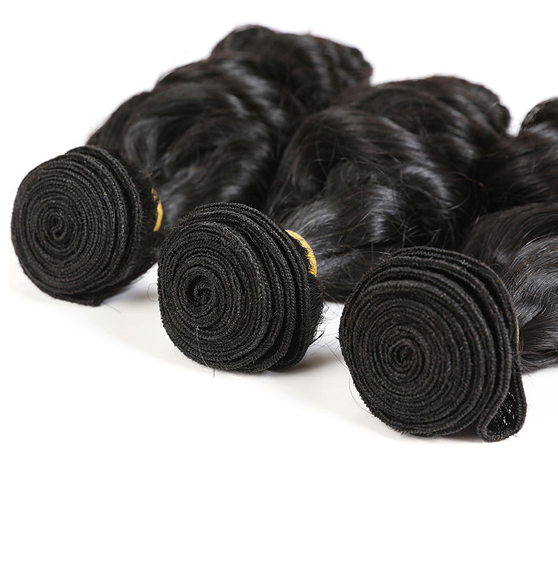raw hair loose wave bundles