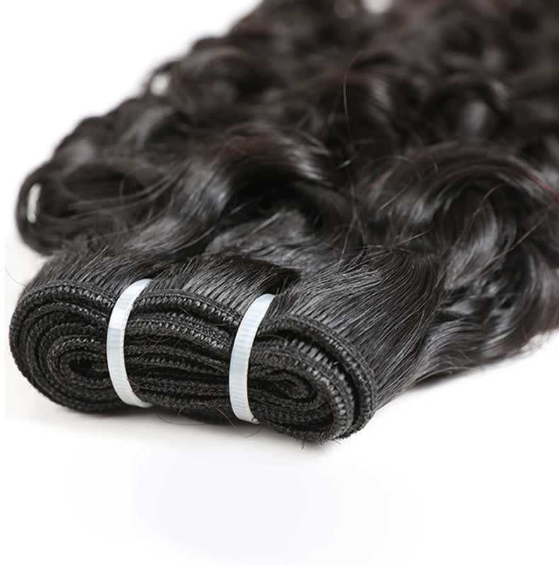 raw hair water wave bundles